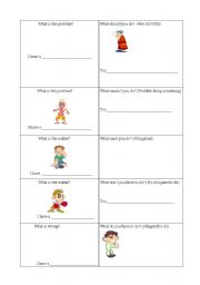 English worksheet: game on health with modal verbs