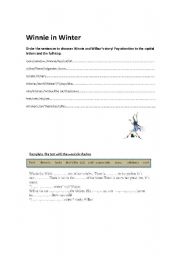 English Worksheet: Winnie order n gasp