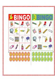 BINGO OBJECTS OF THE CLASS