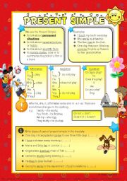 English Worksheet: present simple