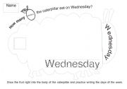 English Worksheet: The very hungry caterpillar worksheet 3