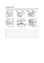 English worksheet: infinitive with to