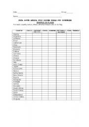 English Worksheet: Shapes on Flags 