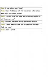 English Worksheet: reSTAURANT DIALOGUE
