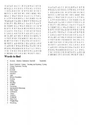 English Worksheet: OLYMPIC SPORTS