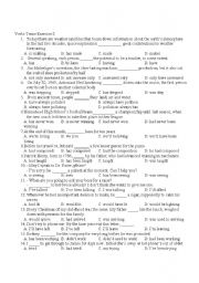 English Worksheet: Verb tenses