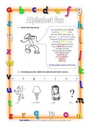 English Worksheet: Alphabet games