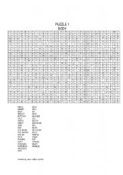 English Worksheet: Body´s Puzzle
