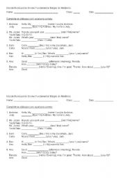 English worksheet: Complete the conversations