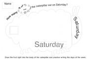 English Worksheet: The very hungry caterpillar worksheet 6