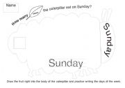 The very hungry caterpillar worksheet 7