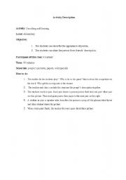 English worksheet: lesson plan  