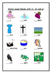 English worksheet: Initial sound blends