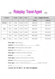 Roleplay: Travel Agent