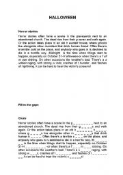 English Worksheet: Halloween
