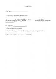 English worksheet: getting involved