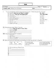 English Worksheet: present perfect