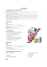 English Worksheet: It is a wild world