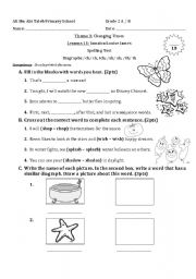 English Worksheet: Diagraphs /th/, /ch/, and /sh/