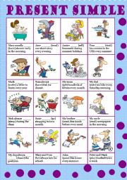 English Worksheet: present simple