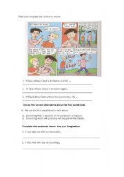 English Worksheet: Conditional Sentences