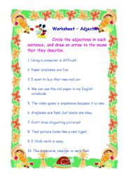 English Worksheet: Adjective