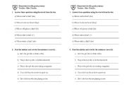 English Worksheet: homework