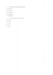 English Worksheet: 2012 2 questions