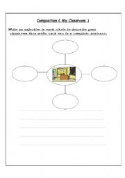 English worksheet:   My Classroom
