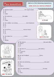 Place prepositions