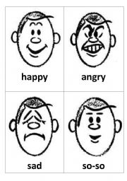 English Worksheet: Facial expressions