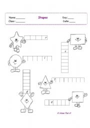 English Worksheet: Shapes