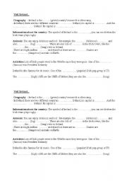 English worksheet: visit ireland