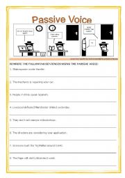 English Worksheet: PASSIVE VOICE EXERCISES