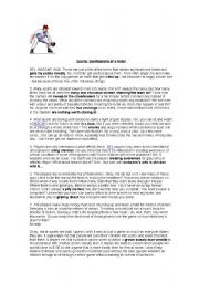 English Worksheet: I hate sports!