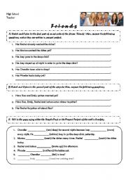 English Worksheet: Friends / Present Perfect