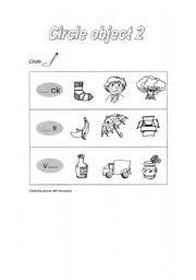 English worksheet: Circle  object 2