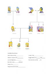 English Worksheet: Family Tree