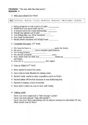 English worksheet: FRIENDS