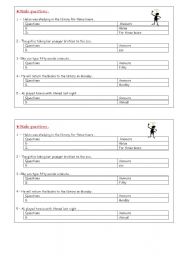English worksheet: making questions
