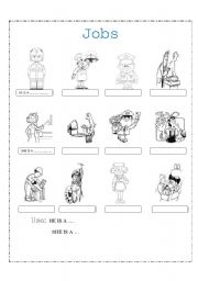 English Worksheet: JOBS