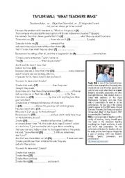 English Worksheet: TAYLOR MALI ON WHAT TEACHERS MAKE