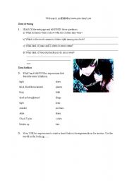 English worksheet: EMO websearch