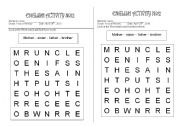 English worksheet: English Activity