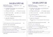 English worksheet: An english Activity