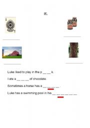 English worksheet: ar sound combination