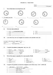 project 2 year test