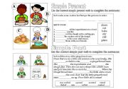 English worksheet: Simple Present; Simple Past