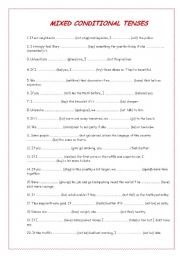 English Worksheet: Mixed Conditionals