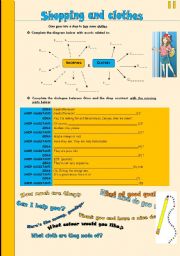 English Worksheet: shopping and clothes - 1